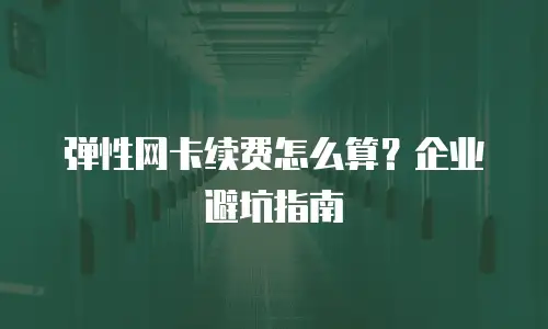 弹性网卡续费怎么算？企业避坑指南