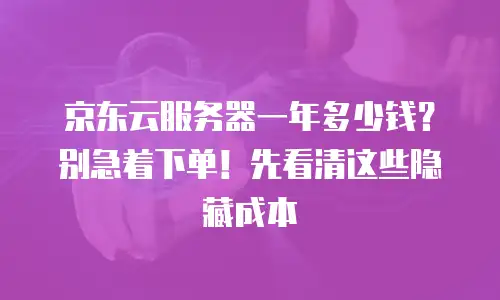 京东云服务器一年多少钱？别急着下单！先看清这些隐藏成本