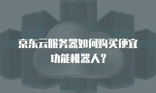 京东云服务器如何购买便宜功能机器人？