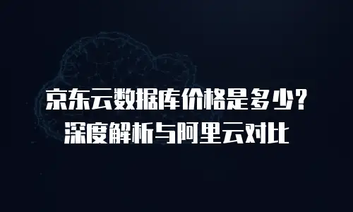 京东云储存费用是多少钱一年的多少