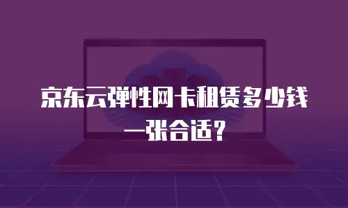 京东云弹性网卡租赁多少钱一张合适？
