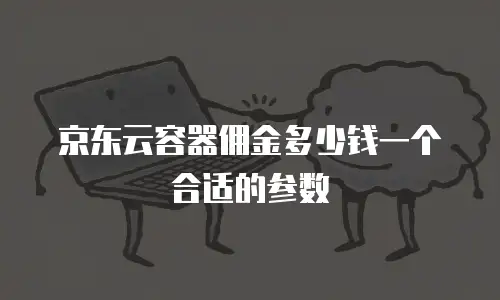 京东云容器佣金多少钱一个合适的参数