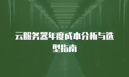 云服务器年度成本分析与选型指南