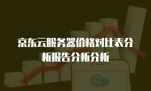 京东云服务器价格对比表分析报告分析分析