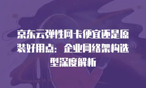 京东云弹性网卡便宜还是原装好用点：企业网络架构选型深度解析