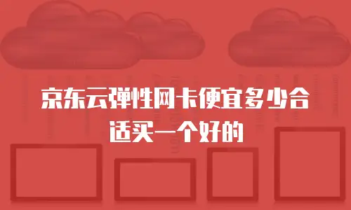 京东云弹性网卡便宜多少合适买一个好的