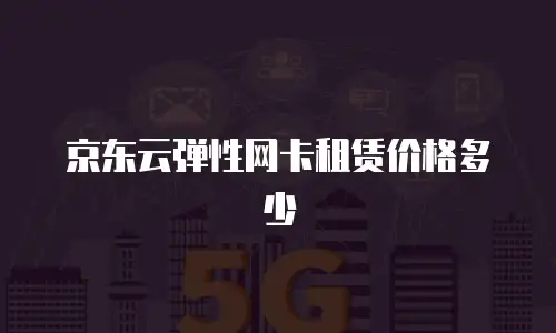 京东云弹性网卡租赁价格多少