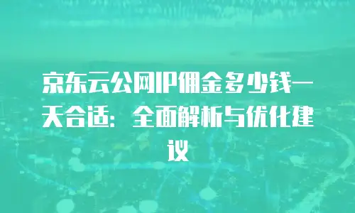 京东云储存政策解读