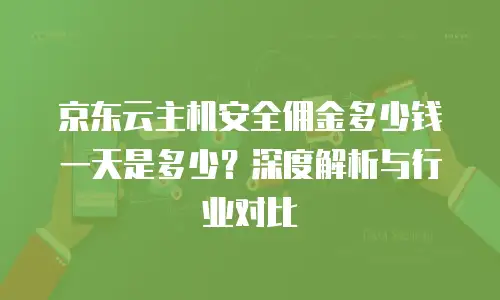 京东云云硬盘多少钱合适？全面解析配置与性价比指南
