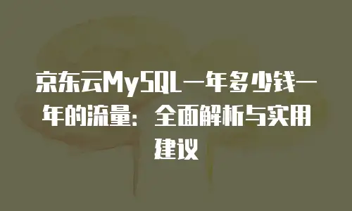 京东云储存价格多少钱一个合适
