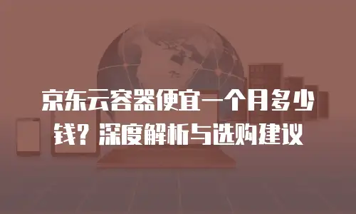 京东云储存多少钱合适用一年的信息服务