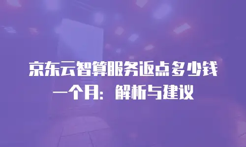 京东云数据分析佣金