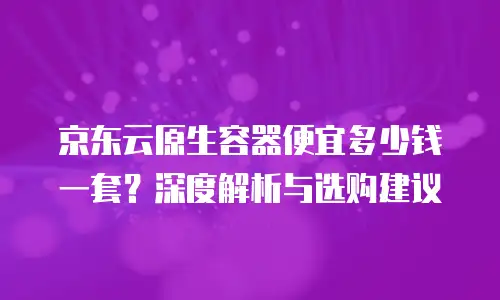 京东云智算服务收费标准是多少钱一个月的深度解析