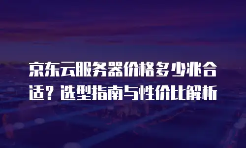 京东云公网ip推荐理由：企业数字化转型的关键选择