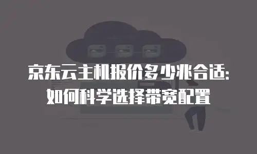 京东云主机报价多少兆合适：如何科学选择带宽配置