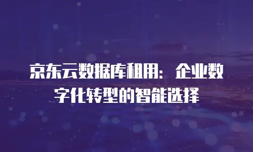 京东云数据分析价格表：企业数字化转型的经济密码