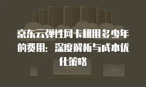京东云弹性网卡租用多少年的费用：深度解析与成本优化策略