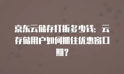 京东云弹性网卡报价解析：企业数字化转型的高效选择？