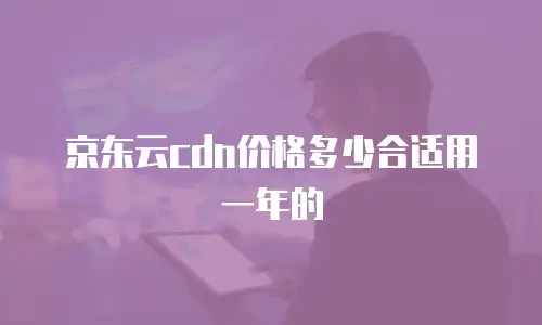 京东云cdn价格多少合适用一年的
