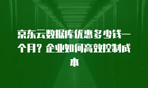京东云公网IP收费标准表解析：如何合理规划企业网络成本