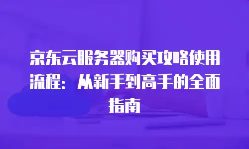 京东云轻量云主机打折：企业上云的性价比新选择
