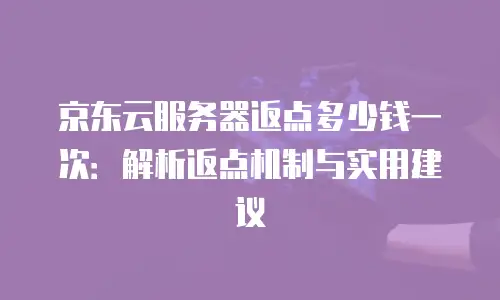 京东云Kubernetes 集群返现