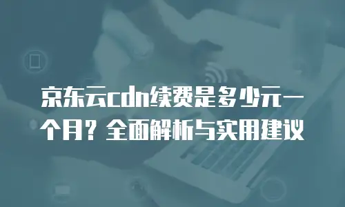 京东云智算服务价格是多少钱一个月的费用