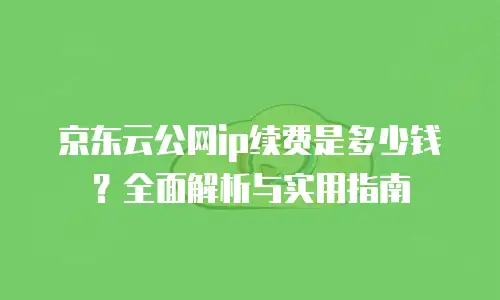 京东云弹性网卡价格表一览表：全面解析与选购指南