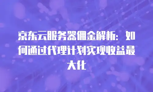 京东云轻量云主机优惠多少合适？企业用户如何精准选择？