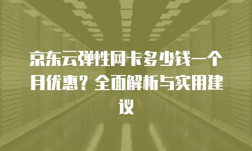 京东云弹性网卡租用多少天合适买一个