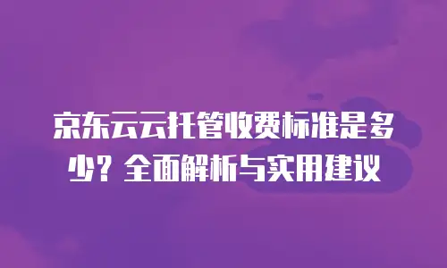 京东云cdn代理商：如何选择与合作的关键要点