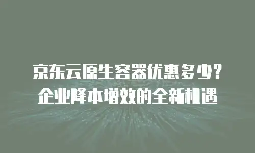京东云数据库一年多少钱人民币多少：全面解析与价值评估