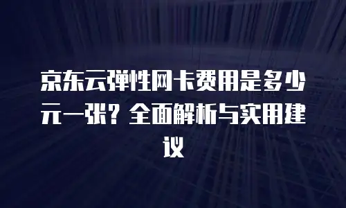 京东云公网IP政策解读：灵活配置与高效管理的数字化实践