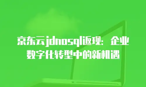 京东云云托管返利：企业降本增效的新机遇