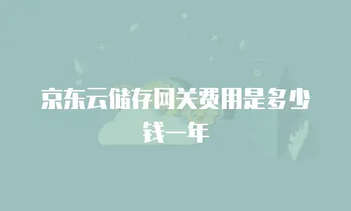 京东云对象储存续费：企业存储管理的优化策略与实践