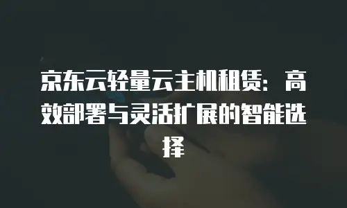 京东云RabbitMQ推荐条件：构建高可靠消息系统的实践指南