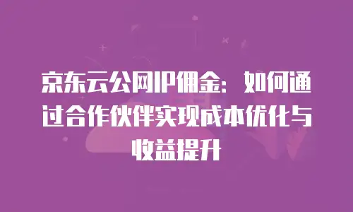 京东云公网IP扩容多久恢复正常使用的全面解析