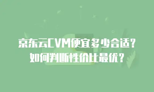 京东云容器费用多少钱一个月：全面解析与优化建议