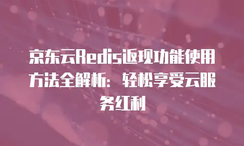 京东云mongodb租用规则：全面解析与实用指南