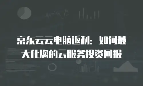 京东云容器费用是多少钱一个小时：全面解析与价值评估