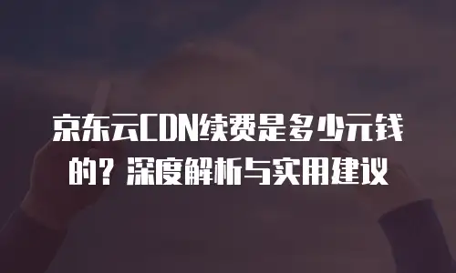京东云储存价格多少钱合适用