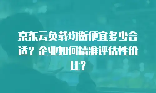 京东云弹性网卡便宜多少钱一个月：企业用户如何科学评估成本