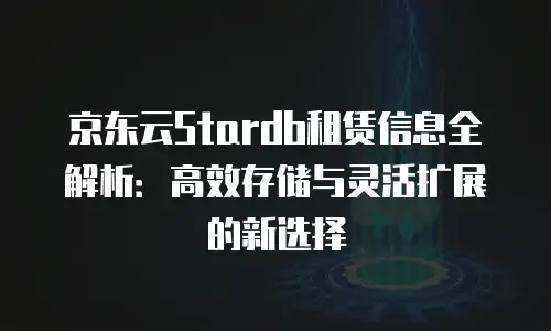京东云云硬盘价格表一览表：全面解析与选购指南