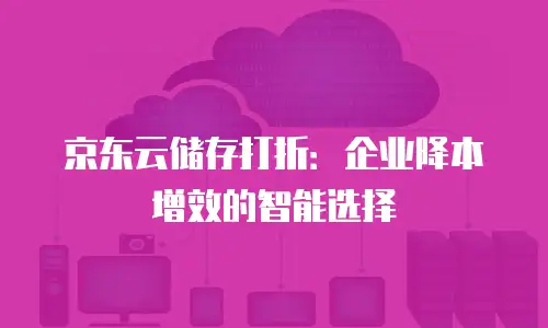 京东云储存打折：企业降本增效的智能选择