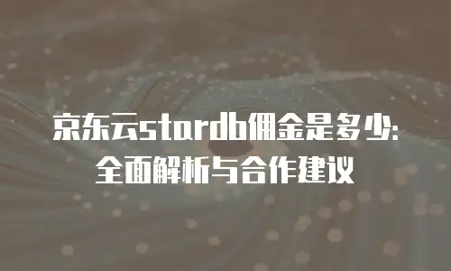 京东云数据分析费用是多少钱？全面解析与实用建议