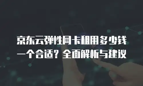 京东云弹性网卡租用多少钱一个合适？全面解析与建议