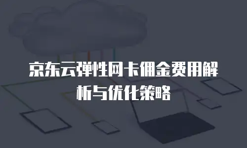京东云弹性网卡佣金费用解析与优化策略