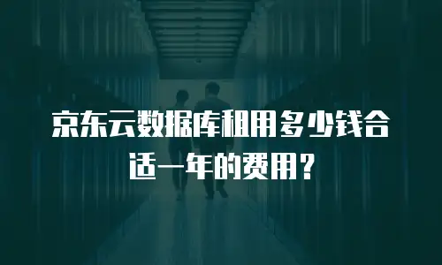 京东云数据库租用多少钱合适一年的费用？