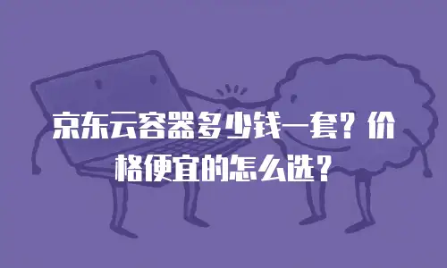京东云容器多少钱一套？价格便宜的怎么选？