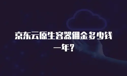 京东云vearch购买指南详解